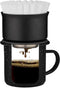 COLETTI Aspen Stainless Steel Pour Over Coffee Maker, 12 oz, Black, Dishwasher Safe, Portable Coffee...