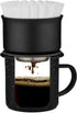 COLETTI Aspen Stainless Steel Pour Over Coffee Maker, 12 oz, Black, Dishwasher Safe, Portable Coffee...