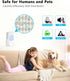 Flying Insect Trap, Remote & Touch Control Fly Trapper, Plug-in Mosquito Killer Indoor Color Changing Night Light, Gnat Moth Catcher 6-Color RGB L...