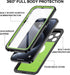 for iPhone 15 Pro Max Case Waterproof 6.1'', Full Protective Dustproof Shockproof Phone Case with Screen Protector for Apple iPhone 15 Pro Max (Gr...