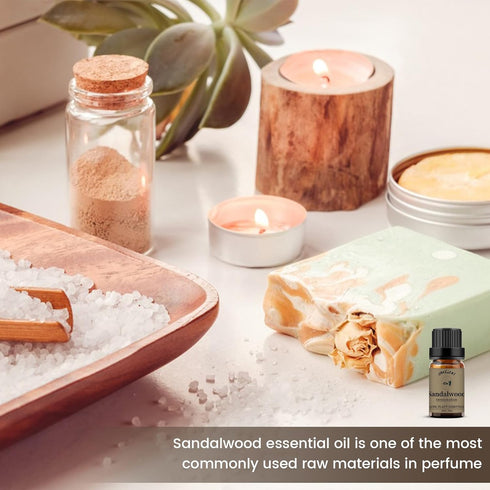 yethious Sandalwood Essential Oil for Diffuser 100% Pure Sandalwood Oil Organic Aromatherapy Gift Oils 10ml...
