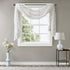 Madison Park Irina Embroidered Kitchen, Transitional Fabric Sheers Single Curtain Scarf for Living Room Light Privacy Curtain Diffusing Sunlight, ...