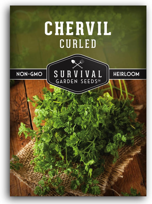 Curled Chervil Seed for Planting - 1 Herb Seed Packet with Instructions to Plant & Grow Aromatic French Herbs in Your Home Herb Garden - Non-GMO H...