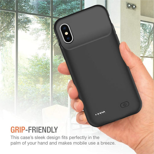 Battery Case for iPhone X/XS, 7000mAh Slim Portable Rechargeable Protective Battery Pack Cover Power Bank Charging Case Compatible with iPhone X/X...