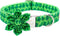2023 NEW St.Patrick's Day Dog Collar with Flower Tie-Babole Pet, Cute Clover male Dog Collar with Safety Metal Buckle Adjustable Puppy Collars for...