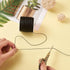 119 Yards 0.5mm Waxed Polyester Cord Black Thick Beading Braided Thread Bracelet Necklace Macrame String Wire for Jewelry Making Crafting Supplies...