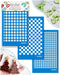 KEOKER Buffalo Plaid Silk Screen for Polymer Clay, Checker Silk Screen Stencils for Polymer Clay, Printing on Clay & Other Jewelry Clay Earrings D...