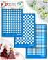 KEOKER Buffalo Plaid Silk Screen for Polymer Clay, Checker Silk Screen Stencils for Polymer Clay, Printing on Clay & Other Jewelry Clay Earrings D...
