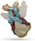 Angel Playing Music on Harp Blown Glass Christmas Ornament...