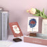 Hipiwe Display Stand Easel with Adjustable Metal Arms Wooden Base Rock Display Easel Holder for Fossil Coral Geodes Rock Mineral Agate Plate Seash...