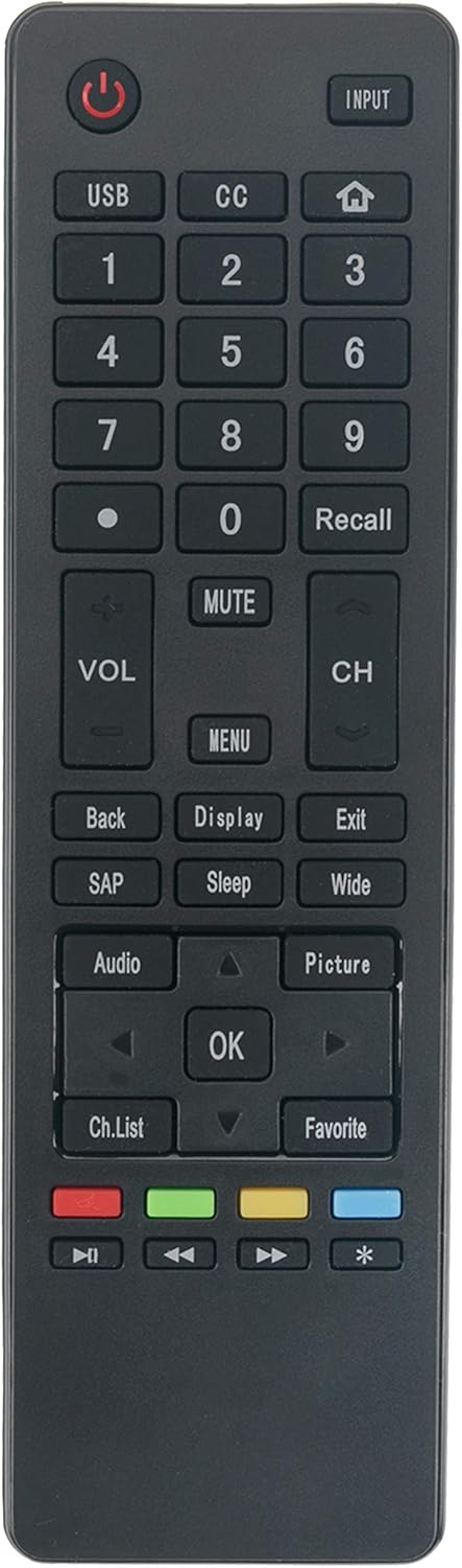 Beyution HTR-A18M Replacement Remote Control Fit for Haier TV 32D3000 55D3550 65D3550 40D3500M 48D3500 LE32M600M20 LE32F32200 LE24M600M80 LE24F338...