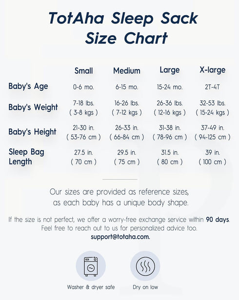TotAha Baby Sleep Sack 0-6 Month TOG 1.0, Premium Soft Wearable Blanket Baby Sleeping Bag with 2-way Safe Zipper for infant Babies Girl Boy...