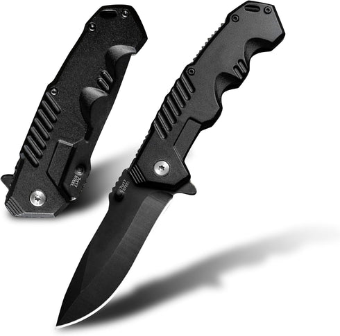 Pocket Folding Knife set with Hunting Stainless Steel Clip Point Lock Blade Knives and Lightweight Lockback Multi-Tool for Camping, Outdoor, Hunti...