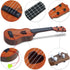 Kids Guitar Musical Toy Ukulele Classical Instrument(Brown),with Extra Harmonica 16 Holes...
