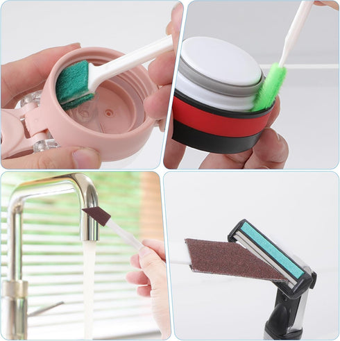 9Pcs Small Cleaning Brushes Crack and Crevice Cleaner Durable Household Cleaning Brushes for Tight Spaces Crevice Cleaning Brush Tools for Humidif...