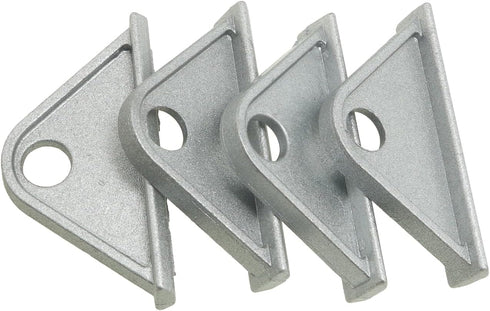 4PCS European Standard 2020 with Hooks Aluminum 6 Slot 56x9.8x27mm Movable Hooks Workbench Mobile Hook Triangle Slider Nylon Hooks Accessories for...