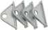 4PCS European Standard 2020 with Hooks Aluminum 6 Slot 56x9.8x27mm Movable Hooks Workbench Mobile Hook Triangle Slider Nylon Hooks Accessories for...