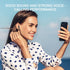 T11 Wireless Earbuds for iPhone Android with LED Power Display for Small Ears, 50H Play Time, Waterproof Earbuds Wireless Bluetooth with Mic (Blac...