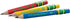 Ticonderoga My First Short Triangular Wood-Cased Pencils, 2 HB Soft, With Erasers, Primary Colors, 12 Count...