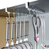 Adjustable Under Cabinet Coffee Mug Holder - Space-Saving Solution for Your Kitchen-Standard Cabinet Water Cup Organizer-2 Sets ?12 Mobile Hooks-W...