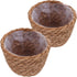 Alipis Seagrass Basket Planter Woven Flower Pots 2pcs 13cm Rattan Storage Basket Plant Container Hand Woven Basket Planter Straw Flower Pot for In...