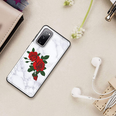LETO Galaxy S20 FE Case,Flip Folio Leather Wallet Case Cover with Fashion Flower Designs for Girls Women,with Card Slots Kickstand Protective Phon...