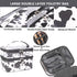 FITINI 3 Pieces Makeup Bags Double Layer Travel Large White Cows Cosmetic Cases Organizer Toiletry Bags Waterproof Small Zipper Pouch for Women Ma...