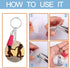 120 pcs Acrylic Keychain Blank Kit: Silver Tassels, Rings & Jump Rings for Craft, DIY Jewelry Making...