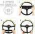 JEOCODY Red Rose Car Men and Women Car Interior Decoration Steering Wheel Cover...