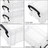 BTSKY 6 Pack Small Clear Plastic Storage Box with Lid Mini Sewing Box Organizer with Black Latch Stackable Craft Storage Containers Small Organize...
