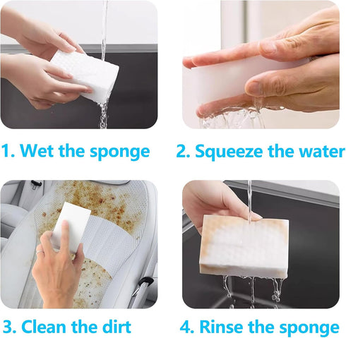 Sponges,Household Cleaning Supplies,Shoe Cleaner?Shower Cleaner, 2X Density Eraser(12PCS)...