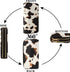Cow Print Wallet for Women,Western Highland Cowhide Purse Zip Around Walles Cow Stuff Gifts for Ladies Brown...