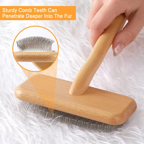 Carpet Rake Sheepskin Wool Brush More Suitable for Pile Carpets/Rugs for Carding Fur Restore Carpets Softness and Texture Let Rugs to New Looking(...