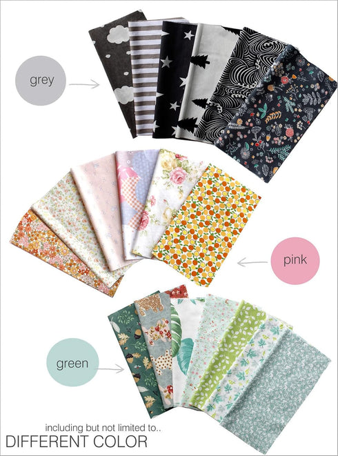 Precut Fabrics for Quilting no Repeat Design Printed Floral Cotton Fabric for Patchwork Squares Bundles for Craft DIY /45pcs 10" x 10“...