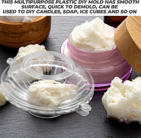 8 Pcs Candle Mold para Resina Epoxica Clear Container Candle Making Molds Candle Making Supplies DIY Soap Floating Candle Mold DIY Plastic Mold DI...