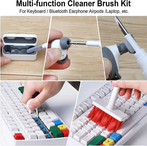 Keyboard Computer Cleaning Kit Brush with Keycaps for Keyboard Cleaner Laptop PC, 5 in 1 Cleaners Multi-Function Electronics Clean Tool Multibrush...
