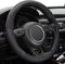 Xizopucy Black Microfiber Leather Steering Wheel Cover?Universal 15 inch Steering Wheel Covers for Car...
