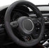 Xizopucy Black Microfiber Leather Steering Wheel Cover?Universal 15 inch Steering Wheel Covers for Car...
