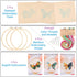 MIKIMIQI 3 Pack Embroidery Starter Kit with Pattern, Flowers Butterfly Stamped Embroidery Kit Including Embroidery Fabrics, Bamboo Hoops, Threads ...
