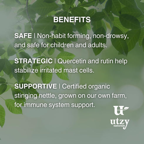Allurtica | Sinus & Respiratory Support Supplement with Quercetin and Stinging Nettle | Seasonal Support for Adults & Kids | Non Drowsy | 40 Capsu...