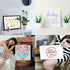 16 Pieces Seasonal Home Sign Stencils Reusable Festival Word Stencils Decorative Stencils Templates for Painting on Wood Walls Home Door Decoratio...