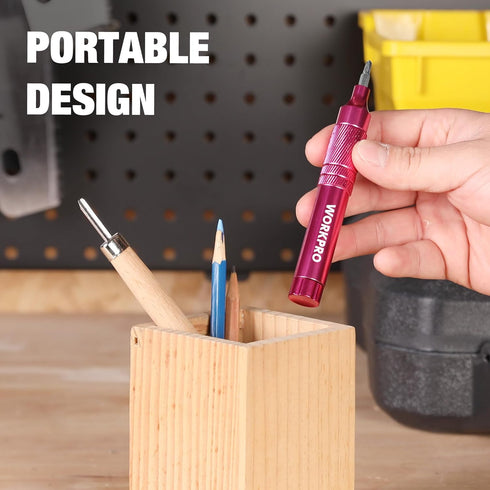 WORKPRO 24-in-1 Precision Screwdriver Sets, Pen Style Manual Screwdriver, 24 pcs Tough S2 Steel Small Screwdriver Bits, Ideal for Eyeglass, Watch,...