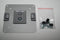 SILVER VESA PLATE MONITOR PLATE MOUNT 100X100MM FOR M8 M2 M-FLEX WITH SCREWS...