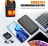 20000mah 5V/2A Heated Electric Vest Jacket Battery Pack Power Bank for Heating Vests Jackets Hoodies Coats Pants for Men for Women with Dual USB O...