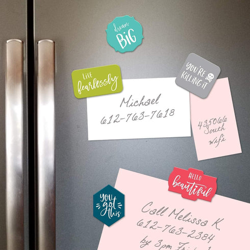 Motivational Magnets / 1 Peel Apart Sheet of 10 Magnets/Girl Power Locker Magnets/Positive Affirmation Fridge Magnets...
