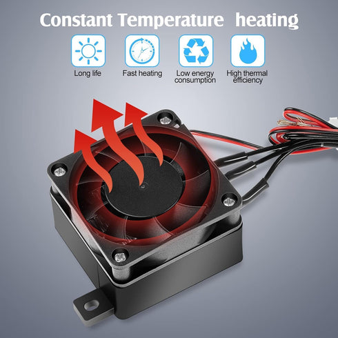 AYNEFY PTC Car Fan Air Heater,100W 12V Energy Saving Constant Temperature Heating Heaters PTC Heater with Heating and Fan Modes for Home Small Spa...
