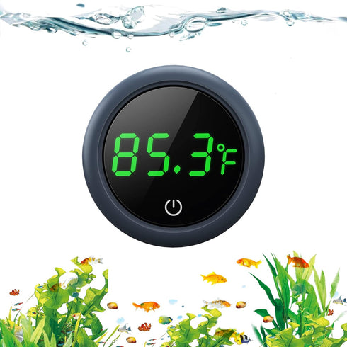Fish Tank Digital Thermometer Accurate LED Display to ±0.9°F Tank Thermometer Aquarium Temperature Measurement Suitable for Fish, Axolotl, Turtle ...