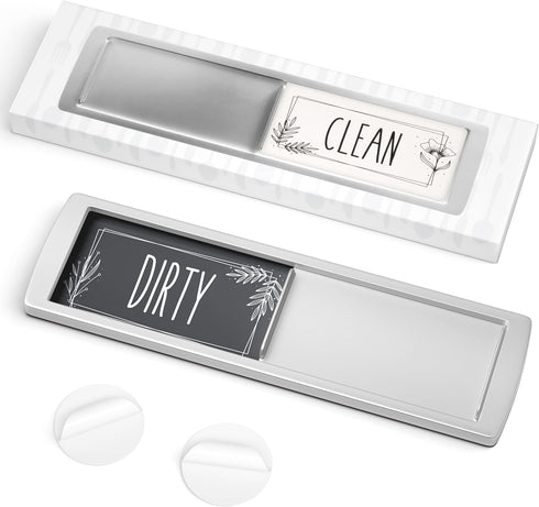 Stylish Dishwasher Magnet Clean Dirty Sign - Ideal Clean Dirty Magnet for Dishwasher - Kitchen Organizer and Gadget - Nice Office, Home Farmhouse Decor - Dirty Clean Dishwasher Magnet