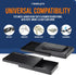 Magnetic Key Holder for Car - 3 Pack - 1 size - Car Key Hider & More - Strong Magnets - Rugged Black Plastic Cases...