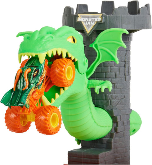 Monster Jam, Dueling Dragon Playset with Exclusive 1:64 Scale Dragon Monster Truck, Kids Toys for Boys Ages 3 and up...